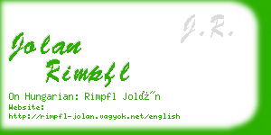 jolan rimpfl business card